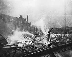 He took retirement after his home ground was burned down in January 1918.